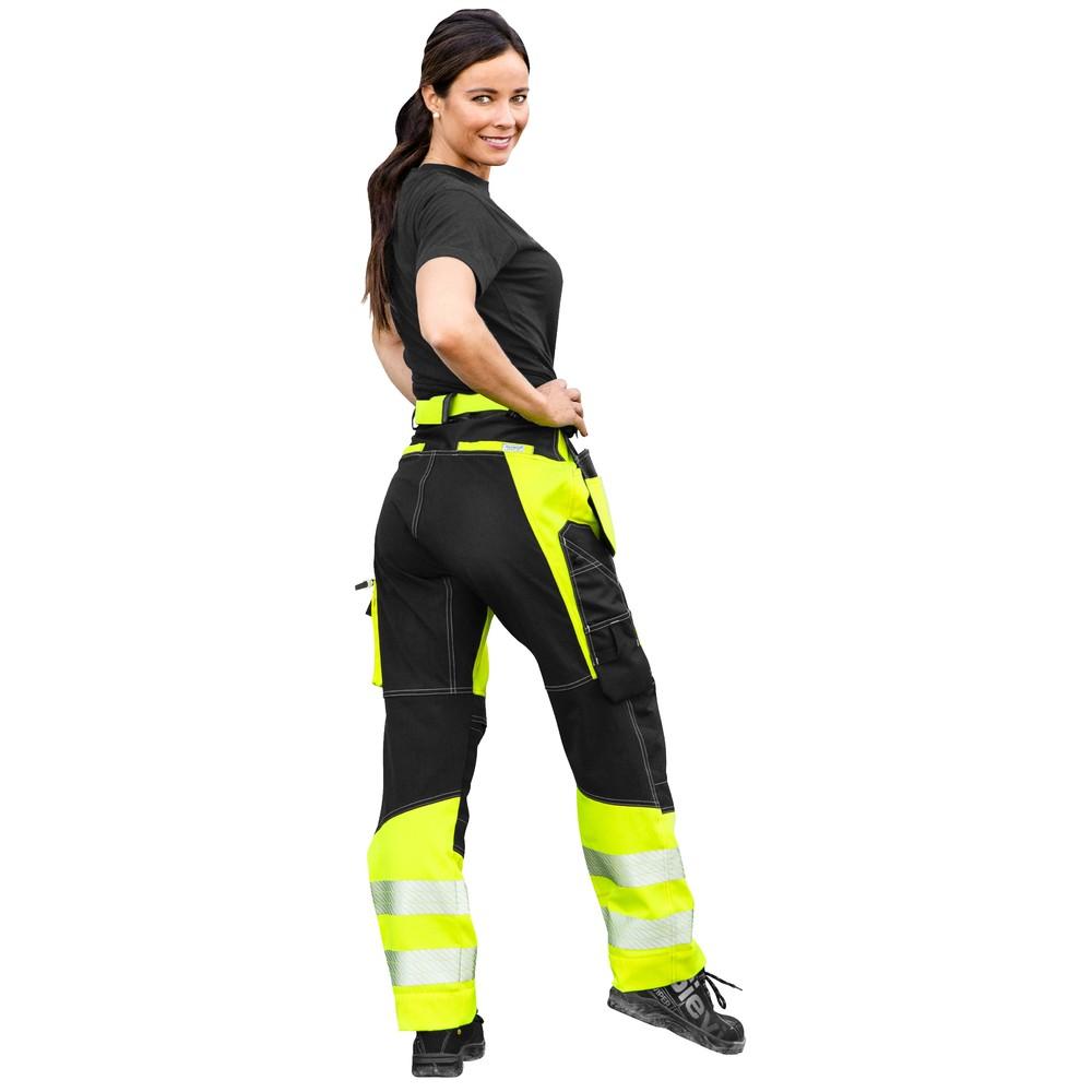 Patron HOUSUT STRETCH RT DESPINA NAISTEN FL.KEL/MUSTA - 80% polyesteri, 20% puuvilla, 290 g/m² - musta stretch 92% nylon, 8%