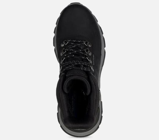 Skechers miesten Relaxed Fit: Slip-ins: Santoro - Relic - Waterproof - Musta Kulje saaolosuhteiden halki koko paivan