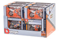 Bburago KTM Moottoripyora 1:18 lajitelma display 324016