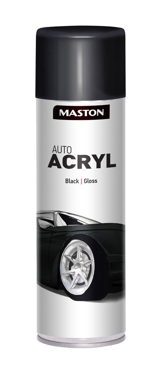Spraymaali AutoACRYL Kiiltävä musta 500 ml