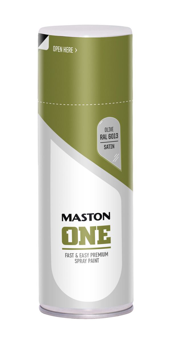 Spraymaali one - Satiini Oliivi RAL6013 400 ml