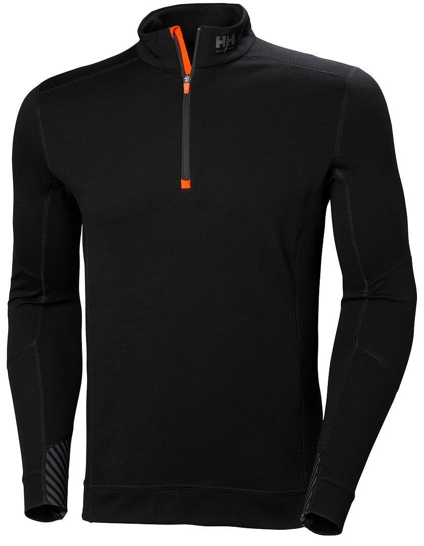 HELLY HANSEN LIFA MERINO HALF ZIP ALUSPAITA MUSTA Lifa®-teknologian ja merinovillan ansioista vaatteeseen saadaan kaksi
