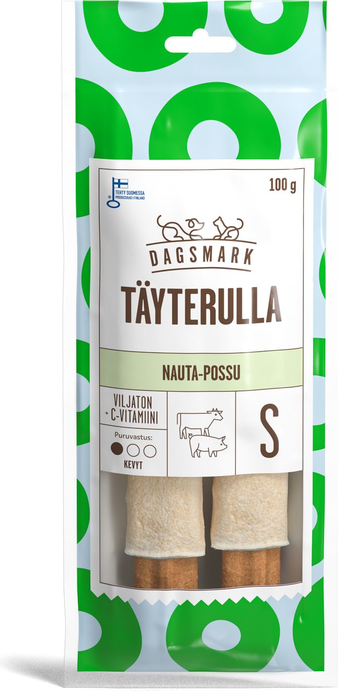 Dagsmark täyterulla S nauta-possu 100 g