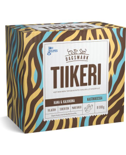 Dagsmark Tiikeri 8 x 80 g kanaa & kalkkunaa kastikkeessa