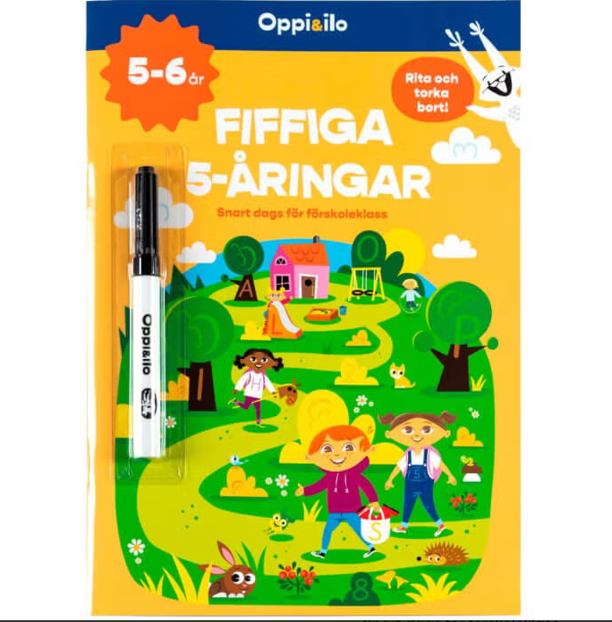 Oppi&amp;Ilo Fiffiga 5- aringar pysselbok