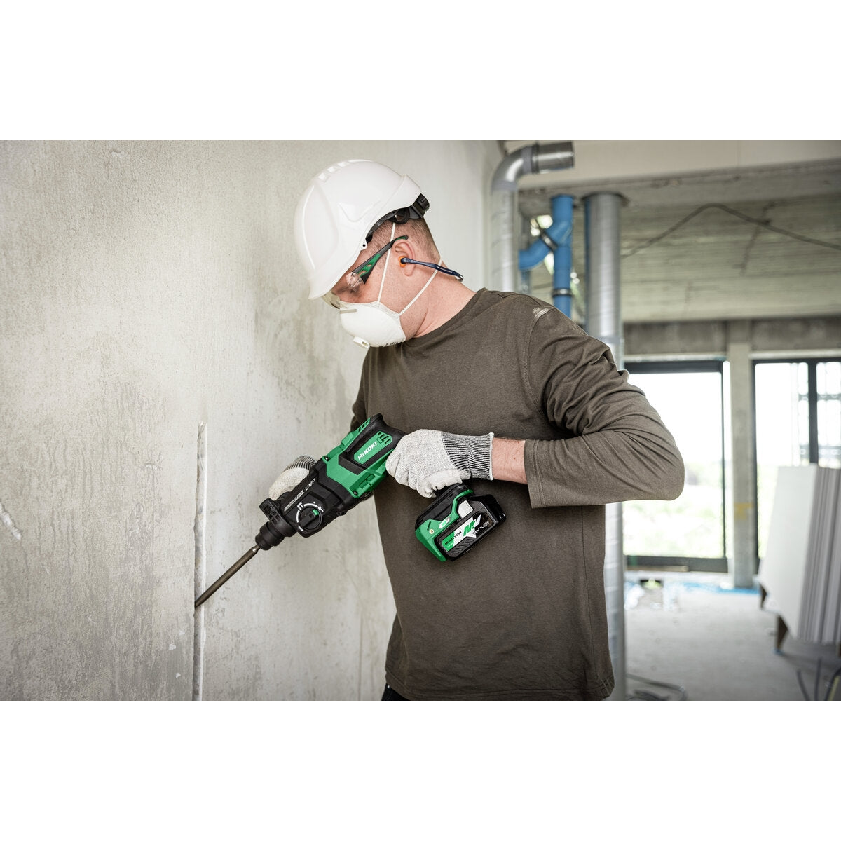 HiKOKI Kombivasara DH36DPE multi volt, runko, hiiliharjaton, hsc