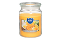 Aura Tuoksukynttilä Lasipurkissa Juicy Mango