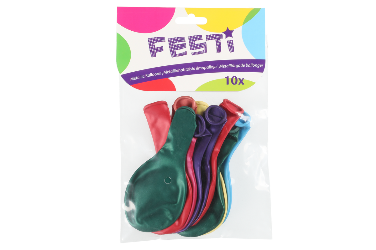 Festi Ilmapallo metallihohto 10 kpl/pkt