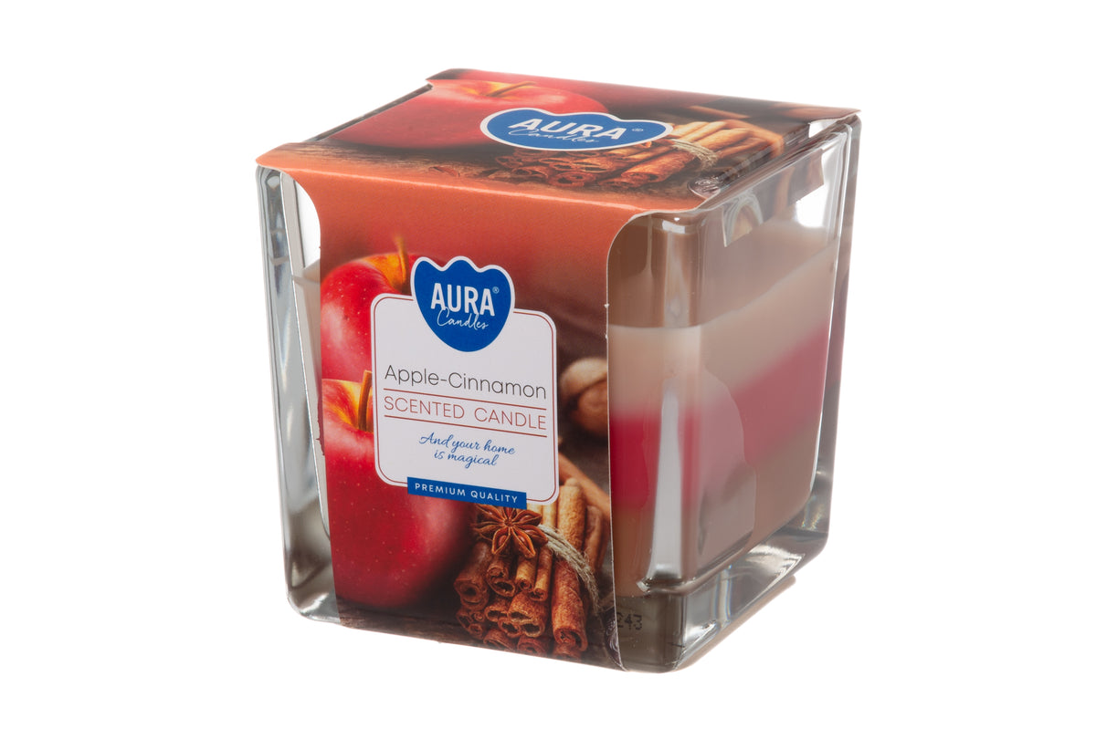 Tuoksukynttilä Lasissa Apple-Cinnamon