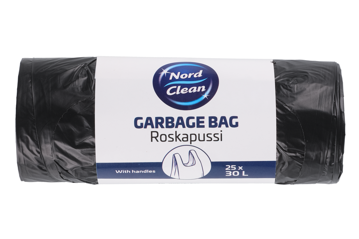 Nord Clean Musta Roskakassi 30 l 25 kpl/Rll