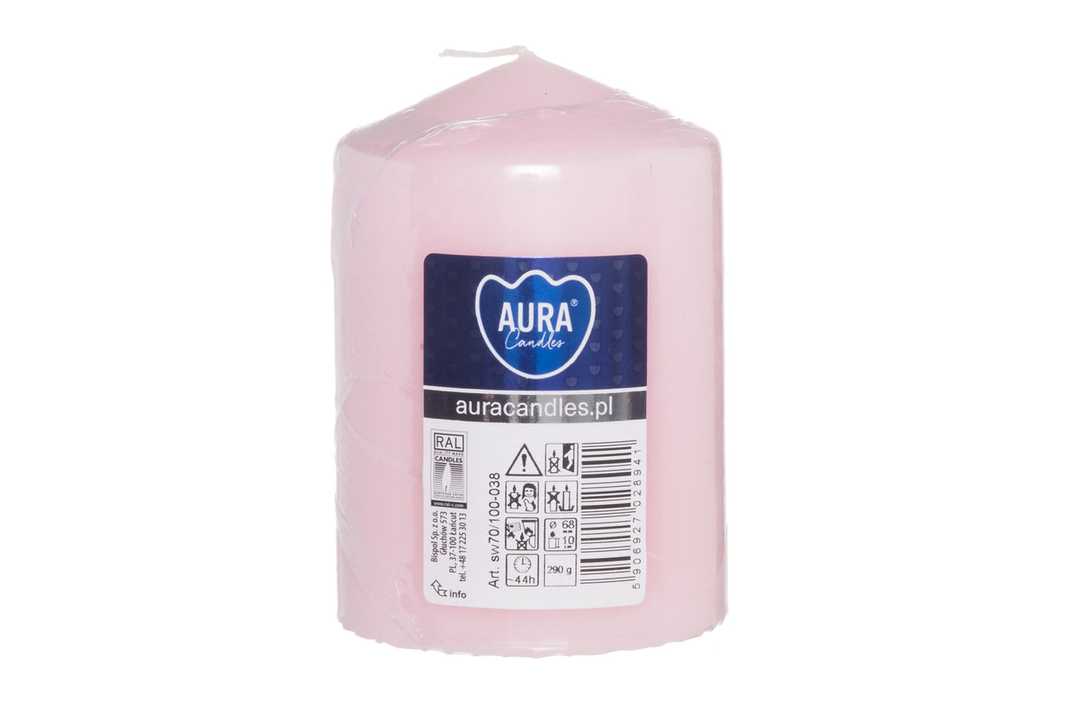 Aura Pöytäkynttilä Roosa 10 cm