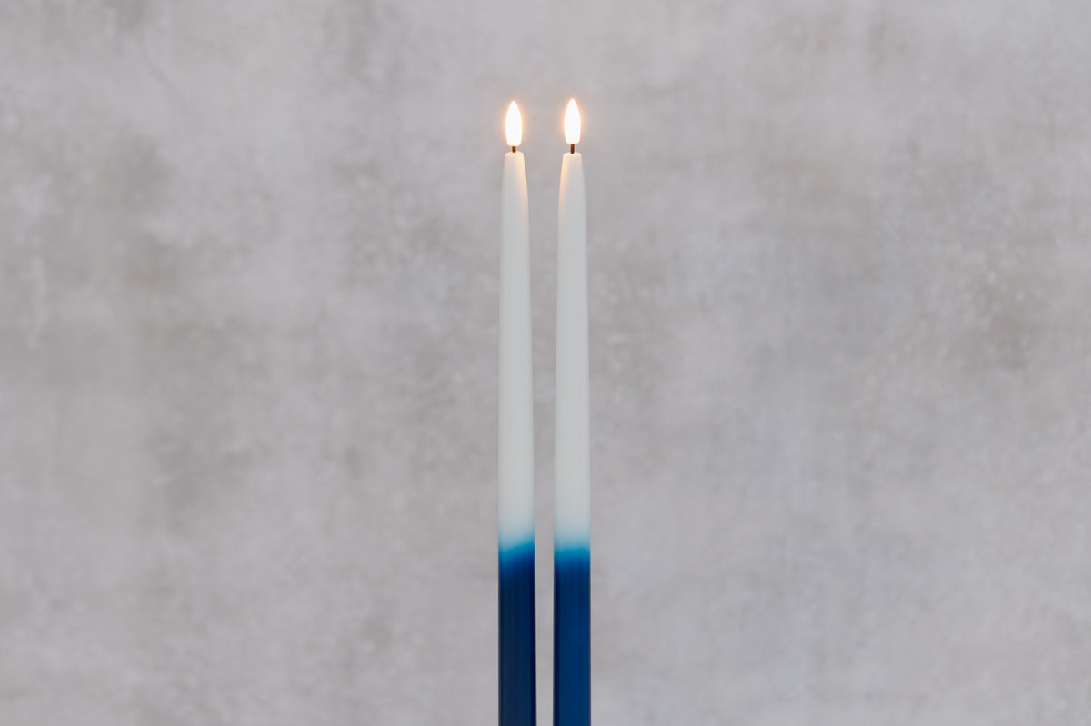 Finnlumor LED Antiikinkynt. 38 cm Sin/valk.