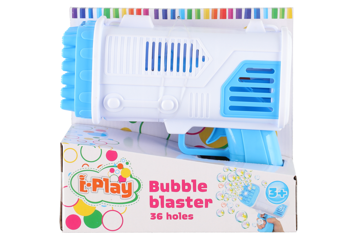 I Play Saippuakuplapyssy 36 reikää sininen