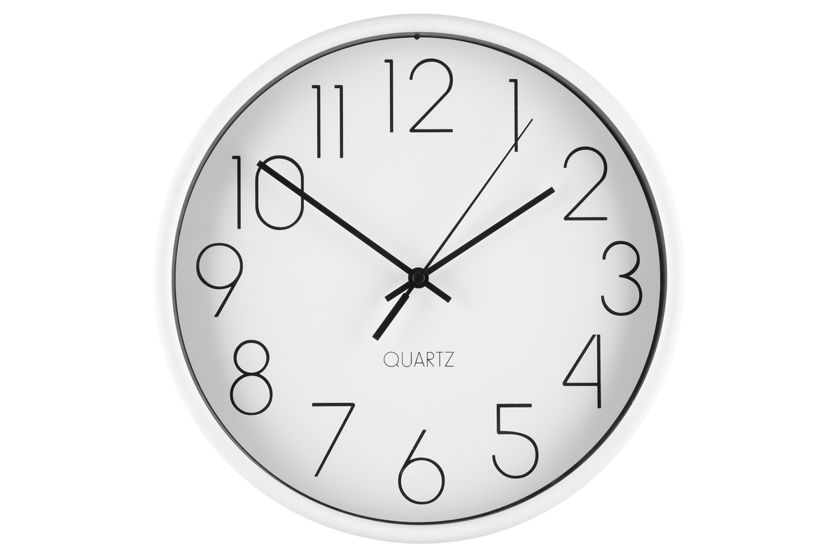 4Living Seinäkello Hour Valk. 25 cm