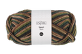 Kehra Lauri Neulelanka multicolor vihrea 100 g Kerassa 100g, n. 200 metria. Puikot 3.5-4mm, neuletiheys 10cm:lla 18s-19s ja