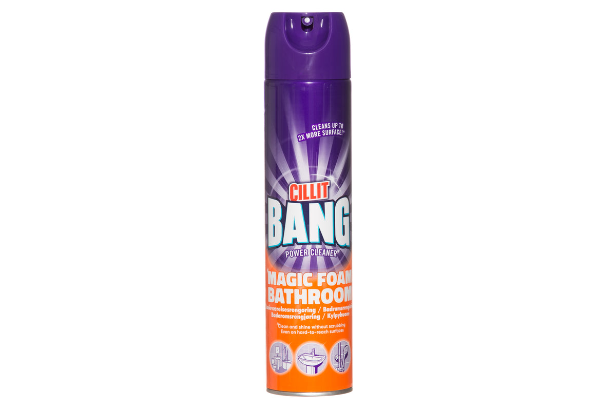 Cillit Bang Kylpyhuone Vaahto 600ml Active Suurien kylpyhuonepintojen nopeaan ja helppoon puhdistukseen.