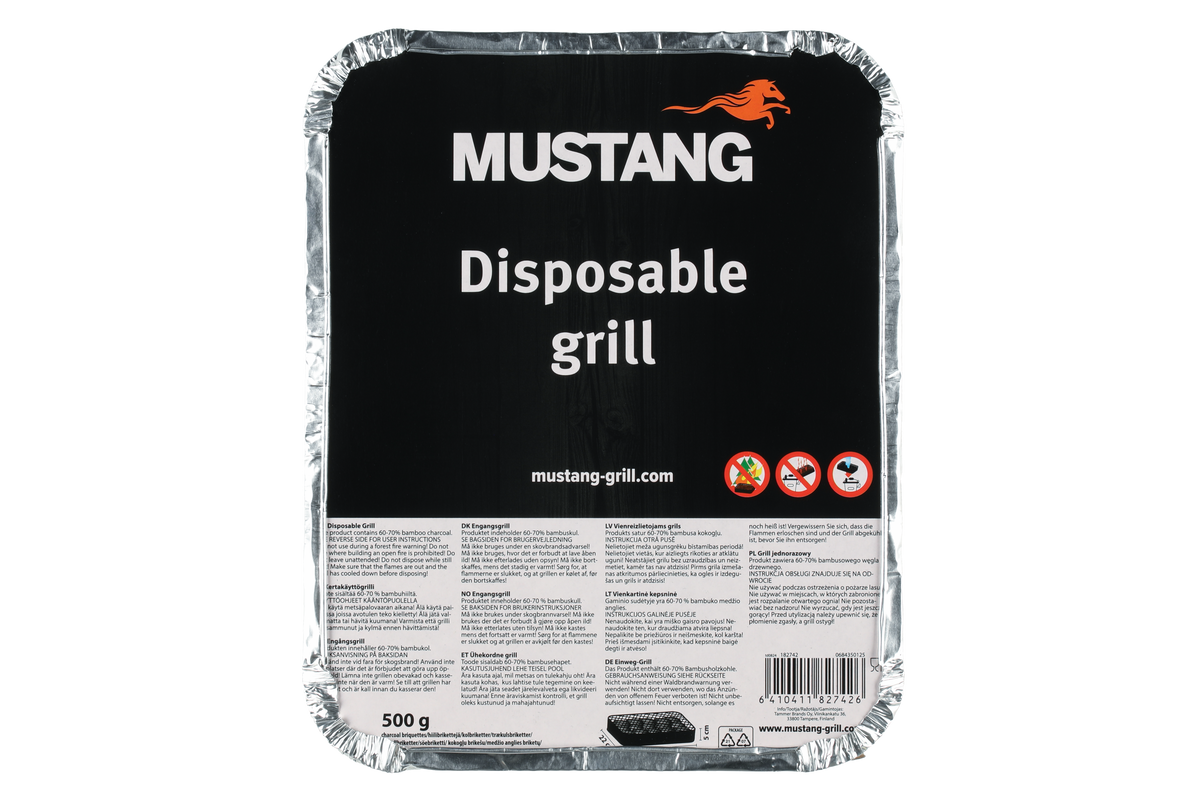 Mustang Kertakäyttögrilli