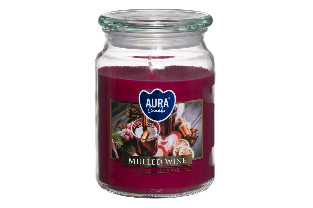 Aura Tuoksukynttilä Lasikipossa Mulled Wine