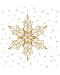 Duni Servetit 24x24 Snowstars White