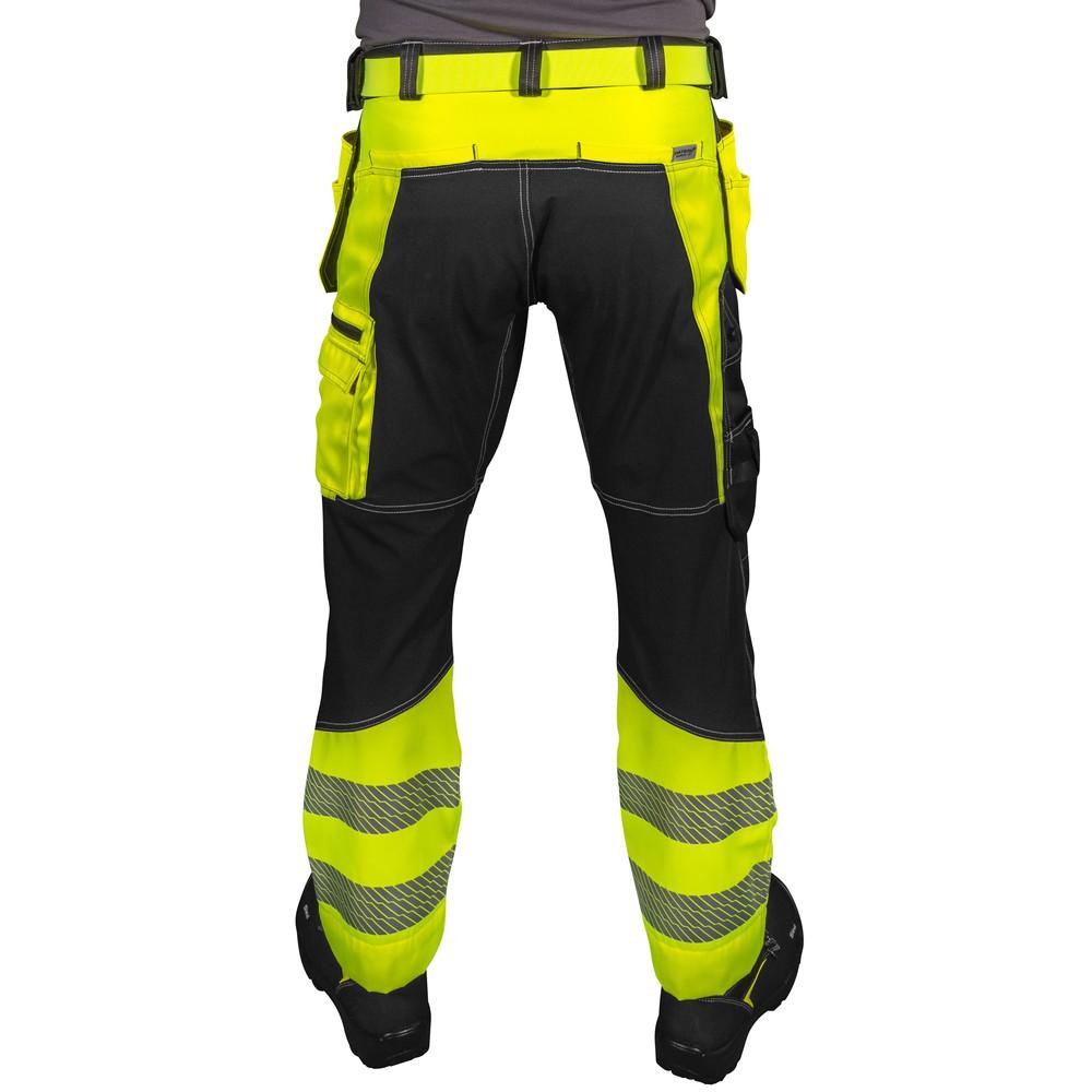 Patron HOUSUT STRETCH RT TRITON FL.KEL/MUSTA LK1 EN20 - 80% polyesteri, 20% puuvilla, 290 g/m² - musta stretch 92% nylon, 8%