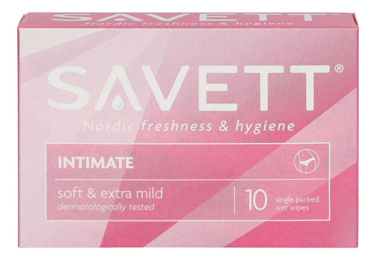 Savett Intim Kosteuspyyhe 10 kpl