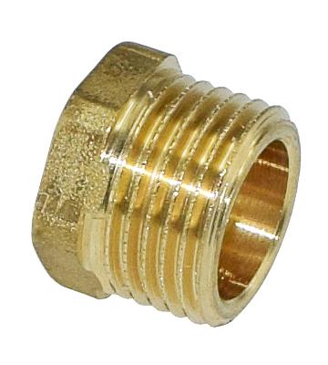 Supistusnippa 1/2" - 1/4" messinki