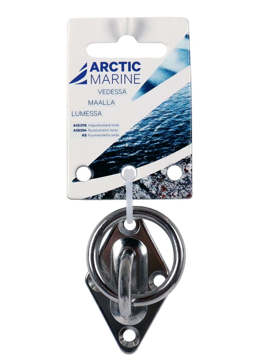 Arctic Marine Rengaslevy lenkillä 49/80 mm AISI316