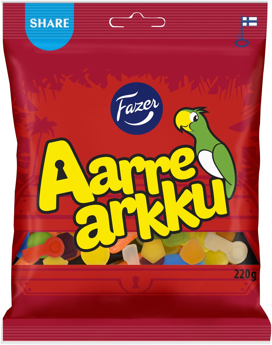 Aarrearkku karkkipussi 220 g