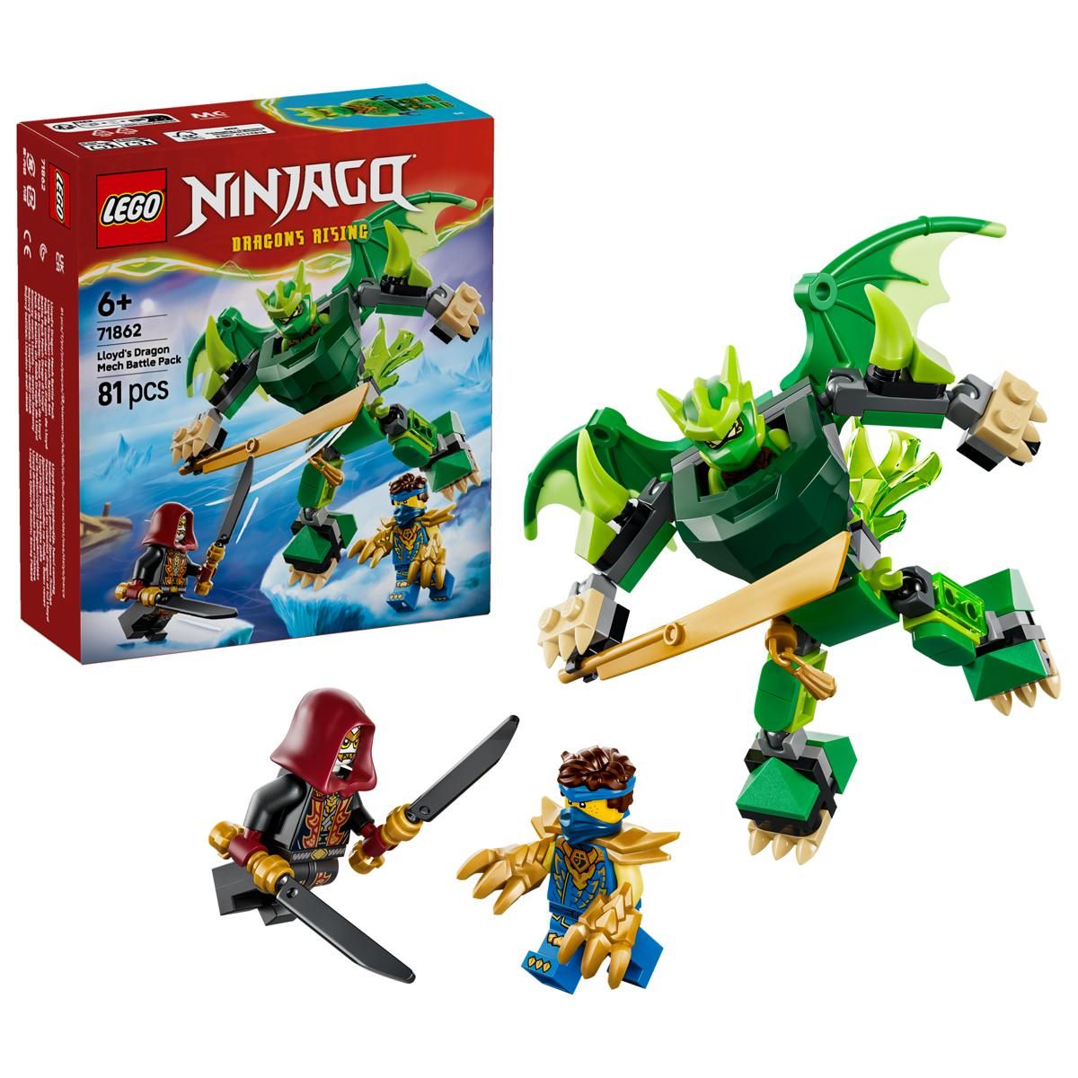 Lego Lloydin lohikäärmerobottitaistelupakkaus
