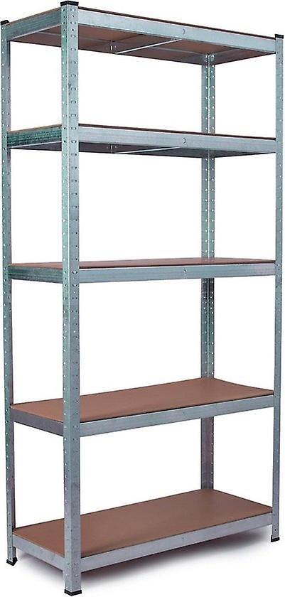 Varastohylly 5 kerrosta Koko 900x400x1800mm.Sinkitty teraksinen varastohylly. 40kg per taso, eli 200kg. Hyllytasot MDF
