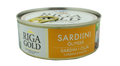 RIGA GOLD Sardiinipala oljyssa 240 g Sardiinipalat oljyssa sopivat ruisleivalle, salaatteihin, lampimiin voileipiin tai