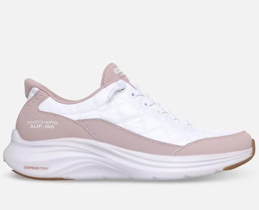 Skechers naisten Slip-ins: Contour Foam - Cozy Fit - Lavender Syleile jalkojasi vaivattomalla mukavuudella Skechers Hands