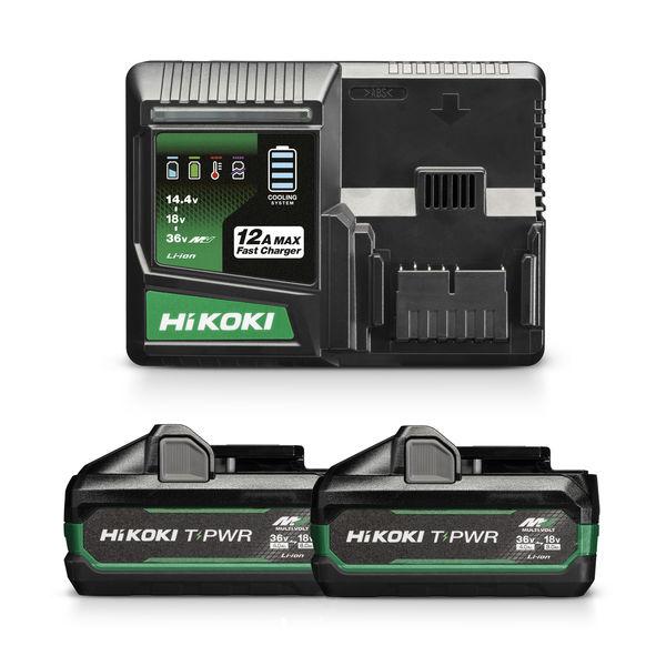 HiKoki AKKUPAKETTI 2X BSL3640MVT + UC36YSL2 18V/36V TABLESS 68020926