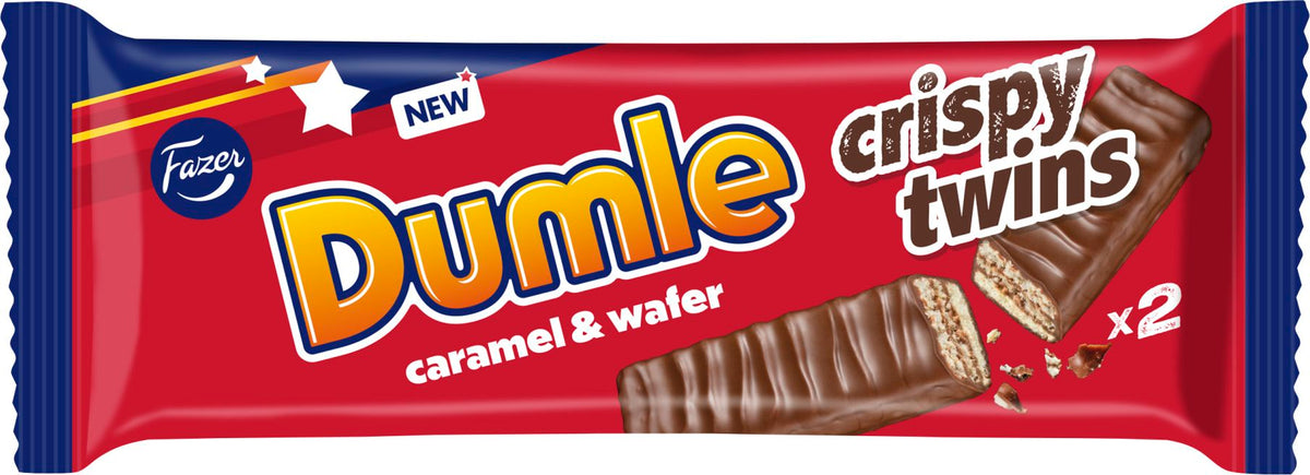 Dumle crispy twins suklaapatukka 40 g