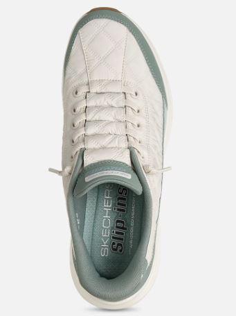 Skechers naisten Slip-ins: Contour Foam - Cozy Fit - Sage Syleile jalkojasi vaivattomalla mukavuudella Skechers Hands Free