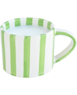 Muki Tuoksukynttilä Raita Vihreä/Valk.
