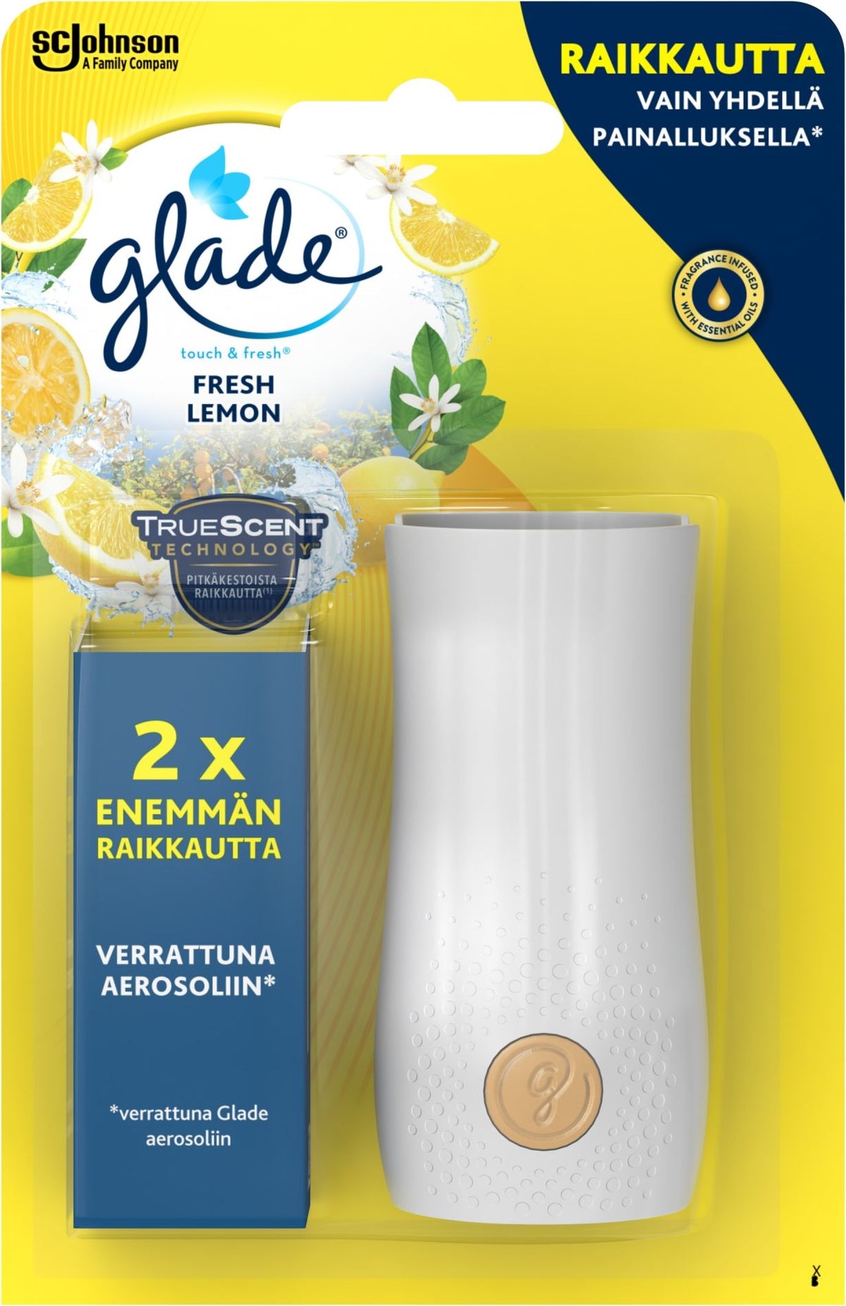 Glade One Touch Pidike + fresh lemon 10 ml