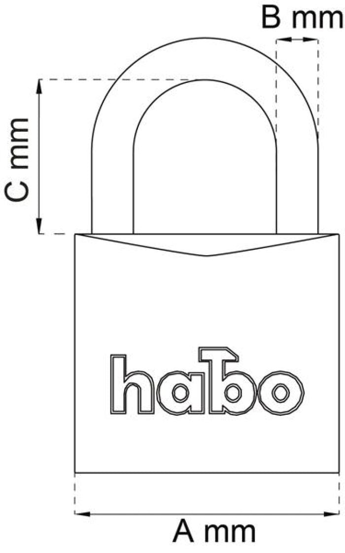 Riippulukko HABO 402-40HB63
