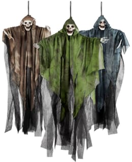 Pc. Hanging decoration Skull ghost 3 colours ass. (65 cm)