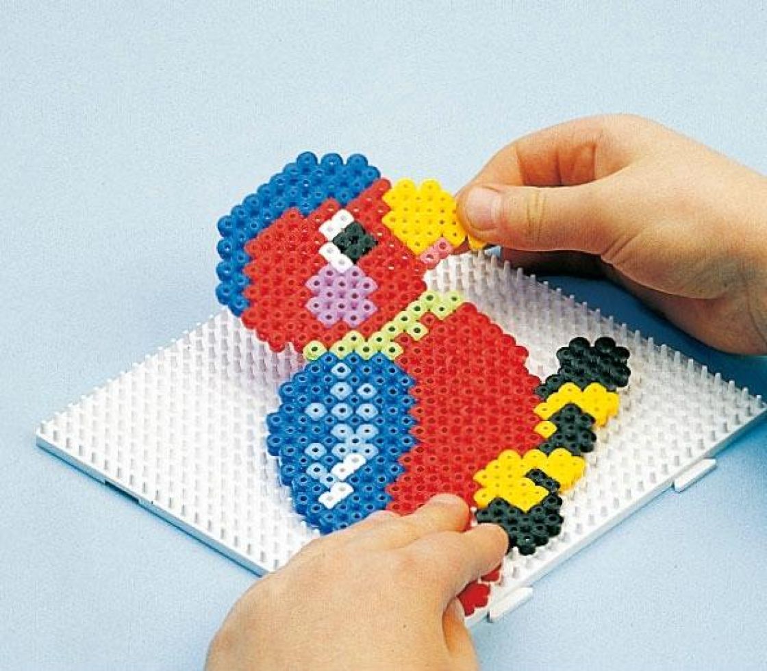 Hama-Helmet Midi 1000 kpl luminesoiva punainen