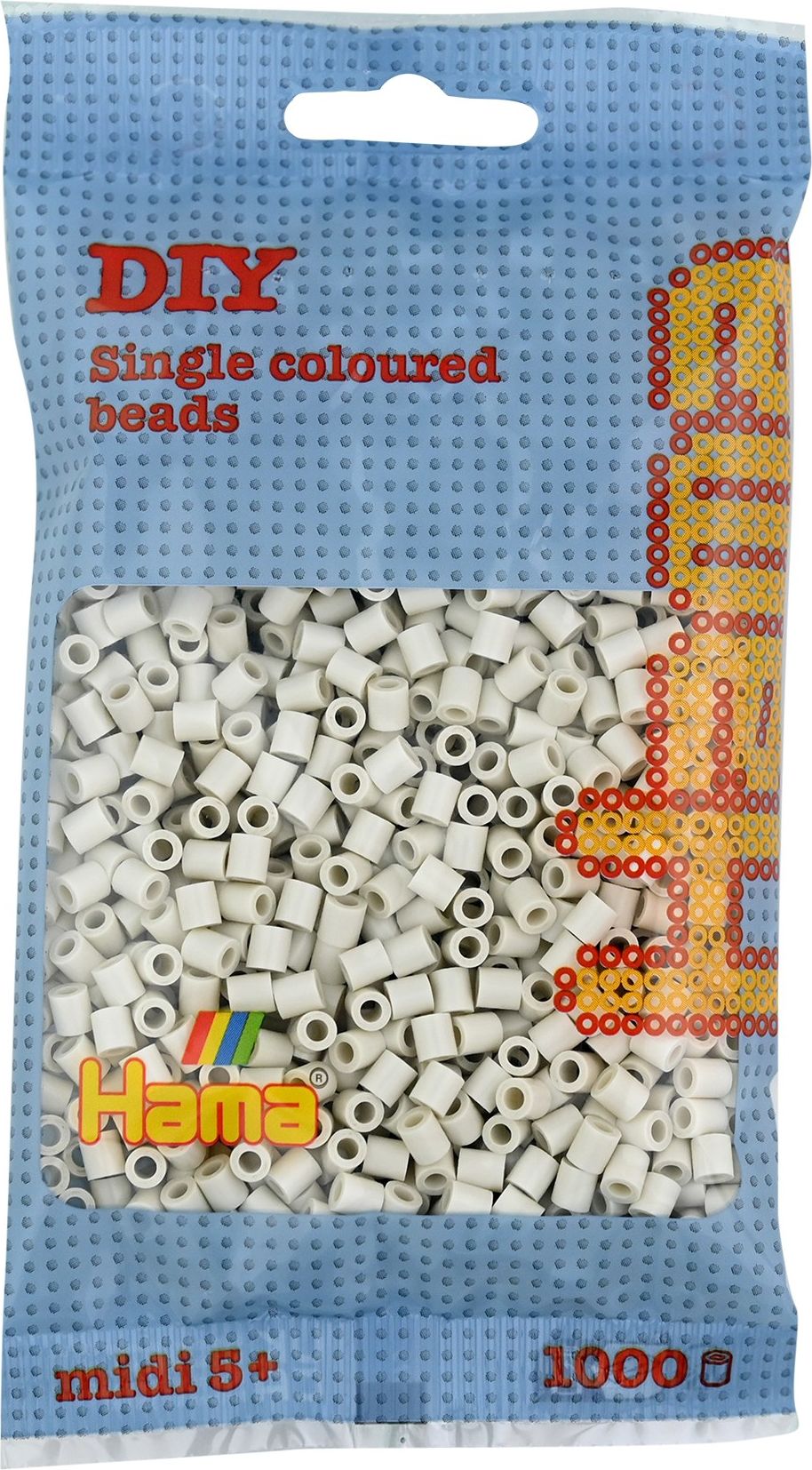 Hama pussi 1000 Luonnonvalkoinen