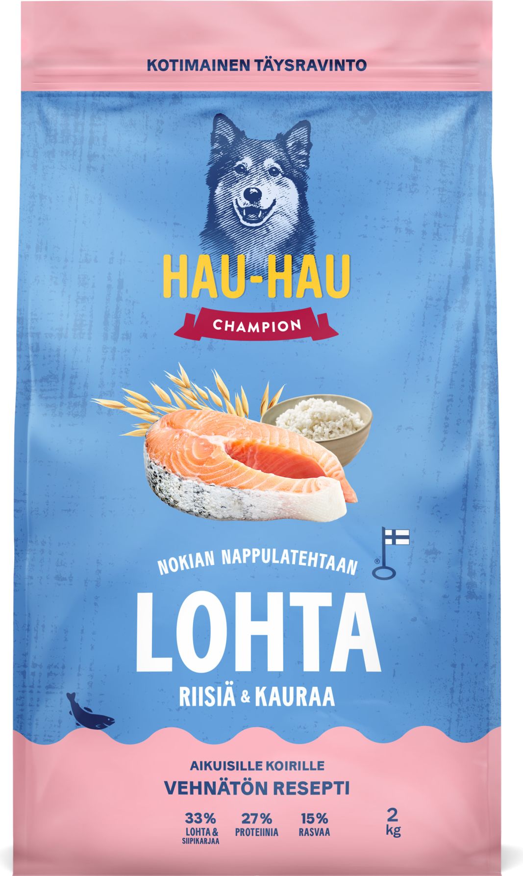 Lohta riisiä ja kauraa aik.koirille