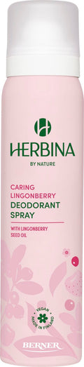 Herbina Suihkedeodorantti 100 ml Caring Lingonberry