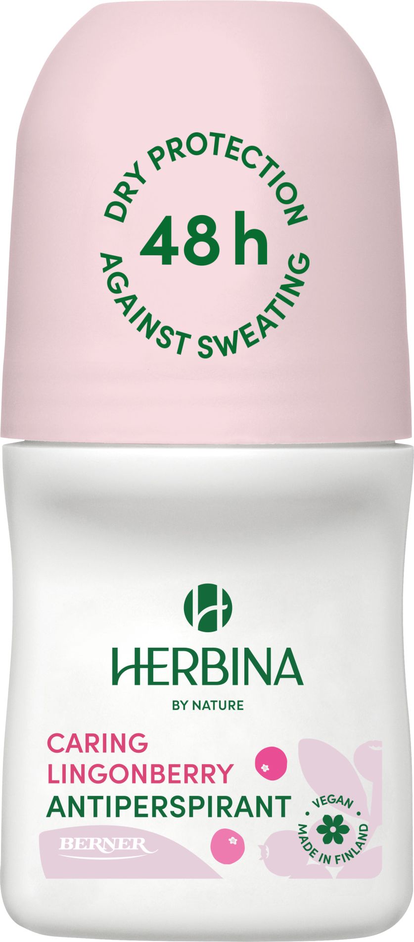 Herbina Antiperspirantti 50 ml Caring Lingonberry
