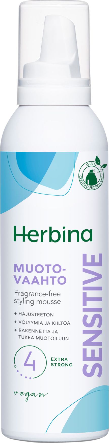 Herbina Muotovaahto Sensitive 200 ml