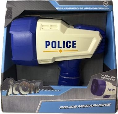 Icon poliisin megafoni ja sireeni