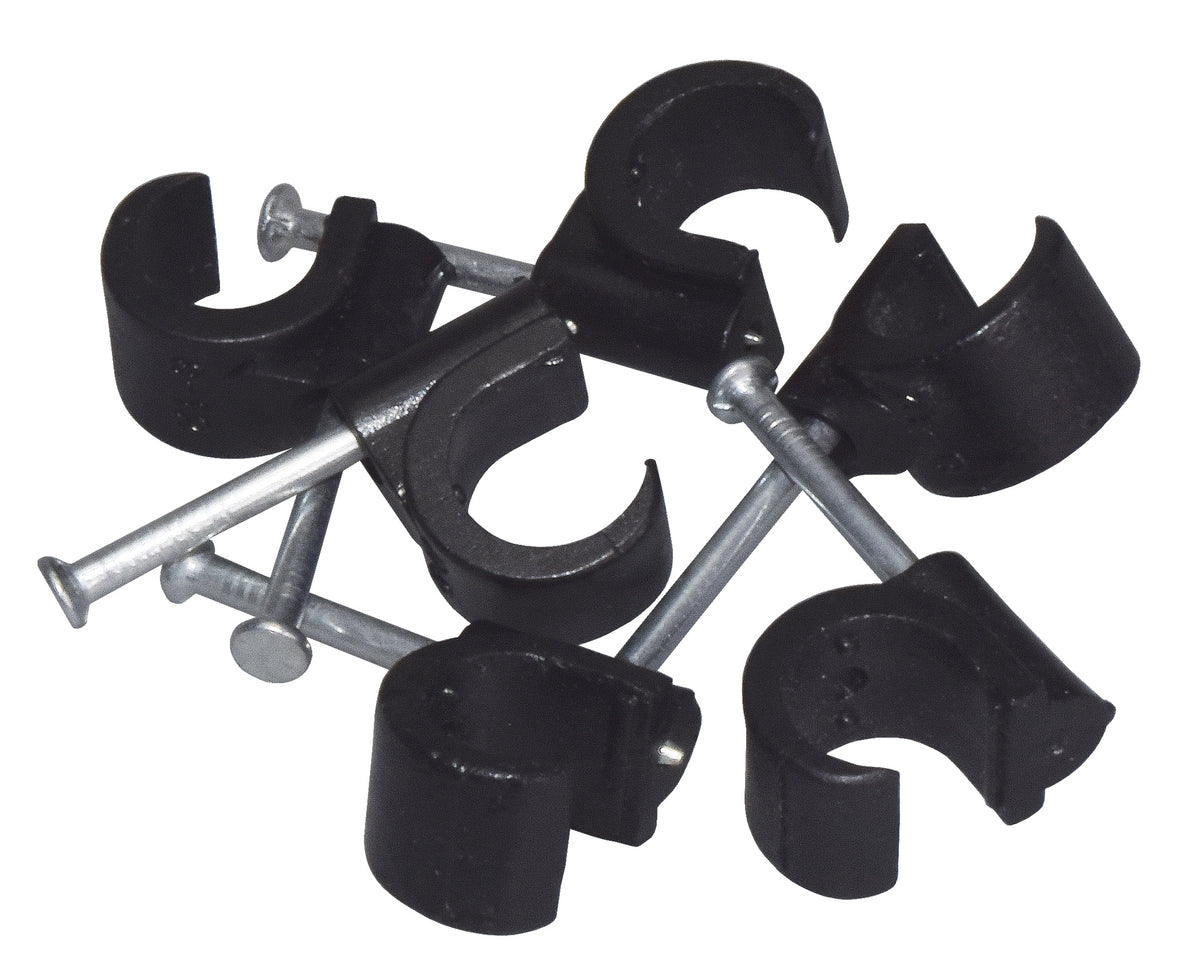 Naulakiinnnike musta 8-12 mm 25 kpl