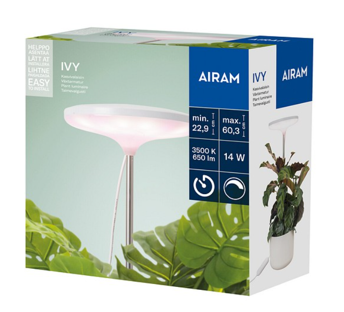 Airam Kasvivalo Ivy 650lm/3500k