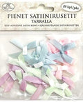 Satiinirusettitarra Pieni pastelli 20 kpl