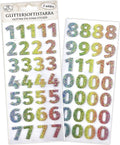 Glittersoftistarra Numerot Pastelli 2ark.